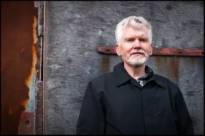 Porträtt på Gyrðir Eliasson som får Tranströmerpriset 2024. Foto: Nökkvi Elías­son