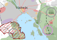 Kartbild från och länk till kartan till Översiktsplan 2016