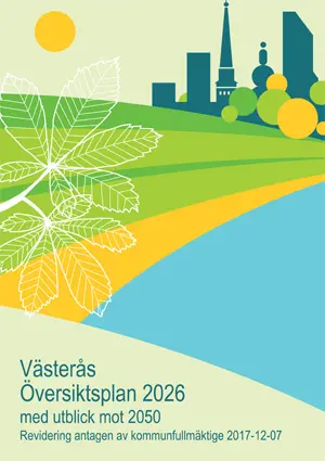 Framsidan på dokumentet Västerås översiktsplan 2026 med utblick mot 2050