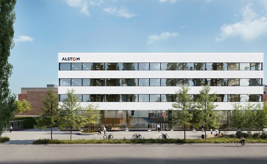 Illustration av nytt center Alstom 